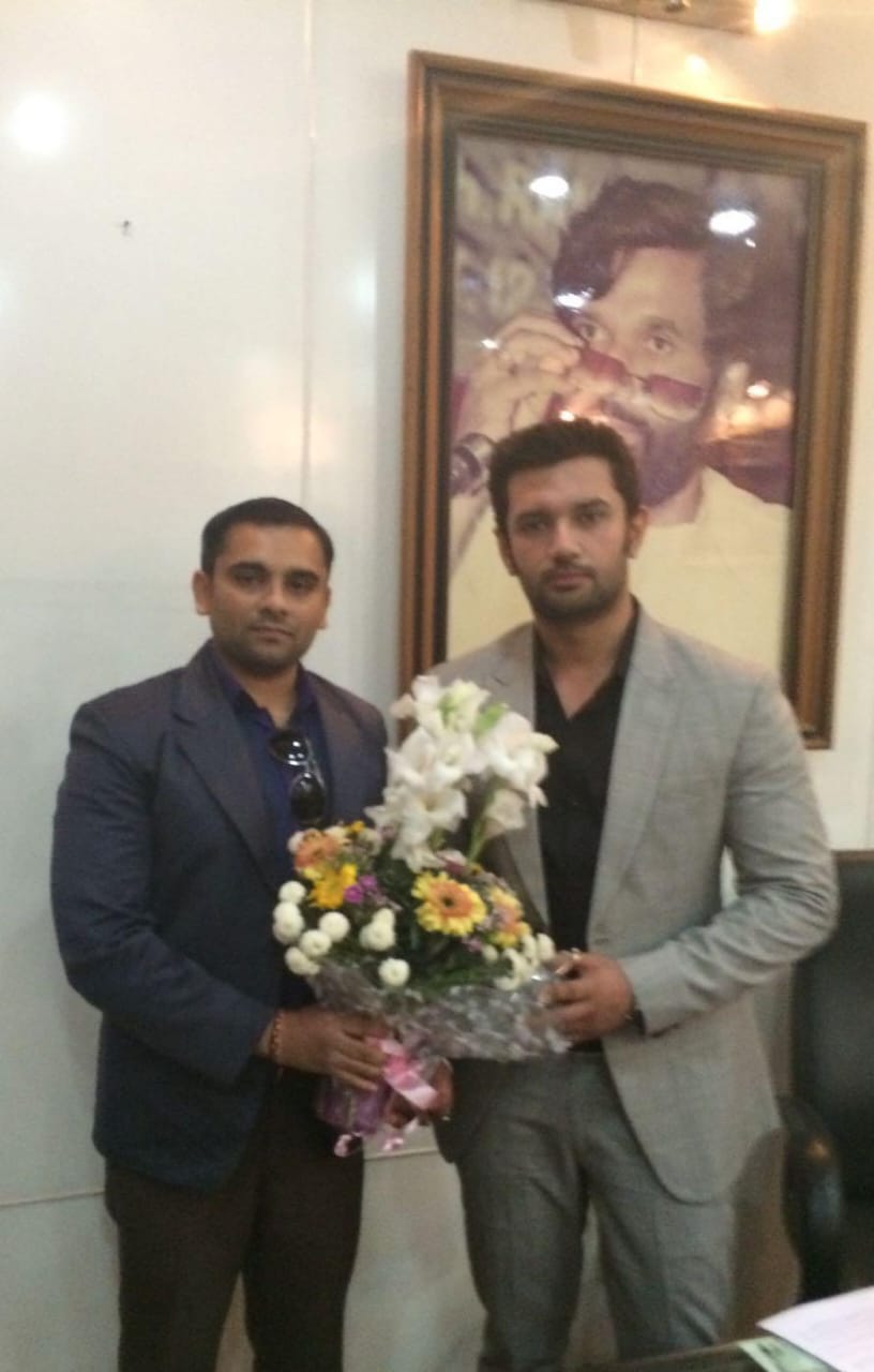 Viral Parekh with Shri Chirag Paswan