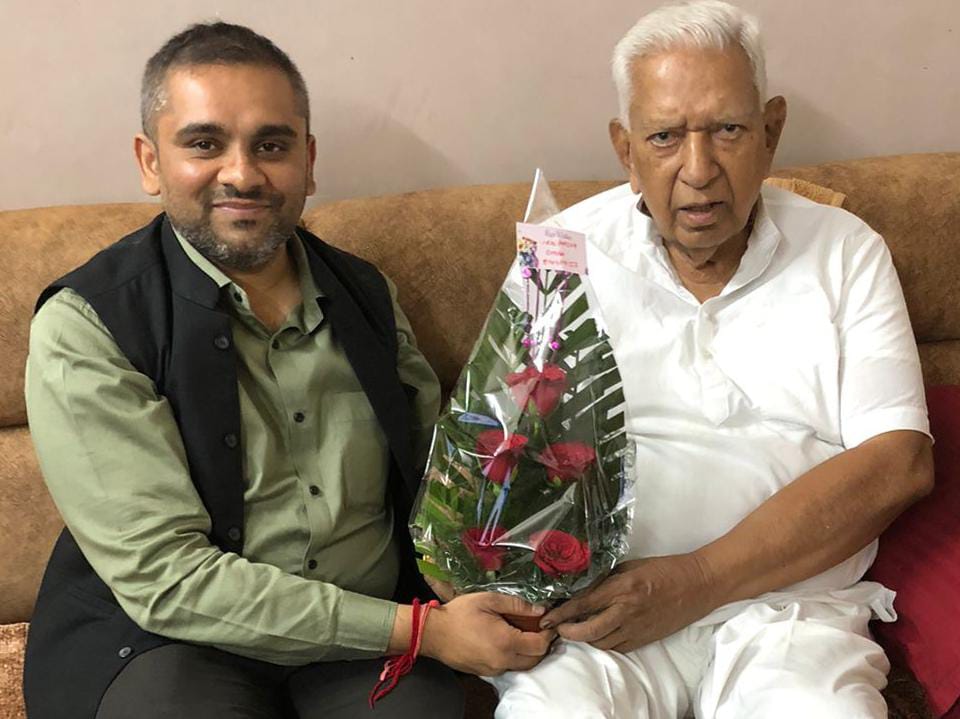 Viral Parekh with Shri Vaju Bhai Vala