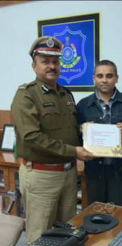 felicitation and wishes by top Indian Police Officials to Viral Parekh